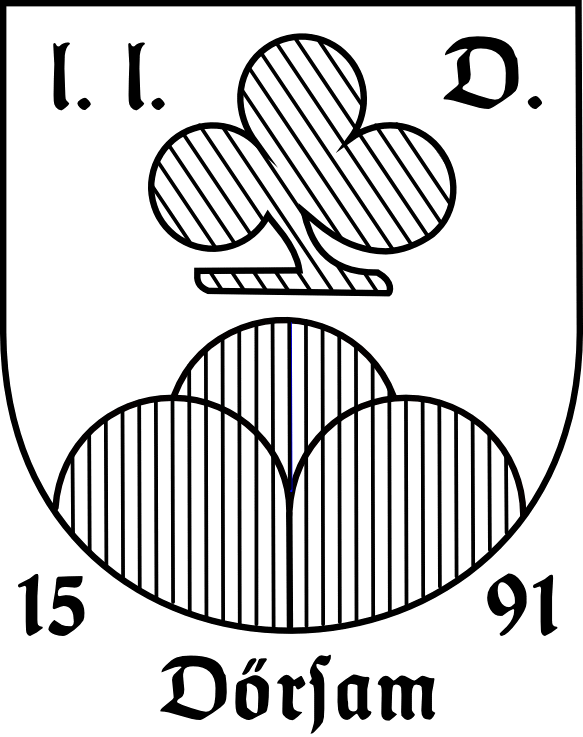 Crest of Joh. Jacob Dörsam 1591 (Hessisches Wappenbuch)