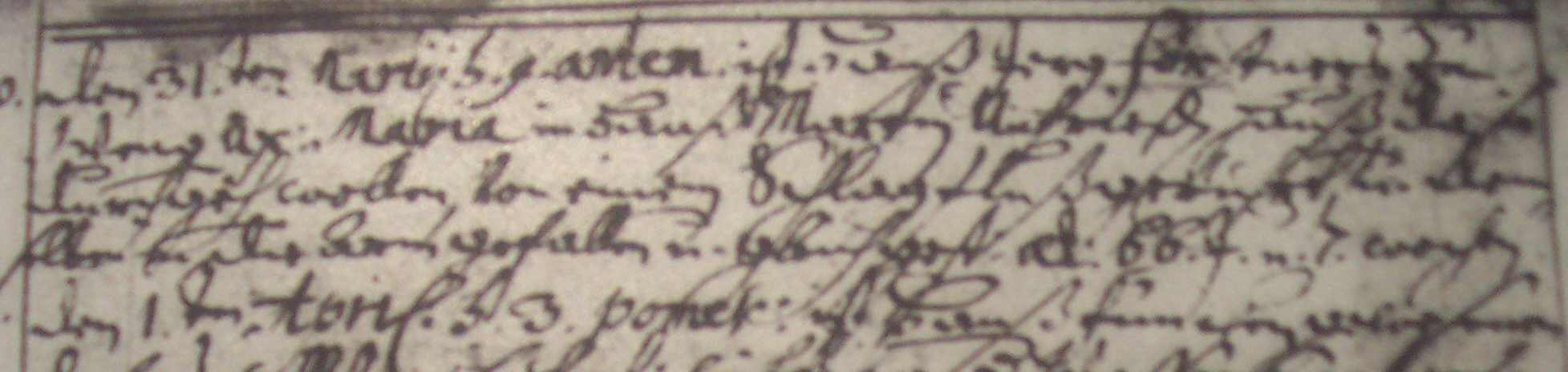 MariaFörstener geb. Unfried + 1733