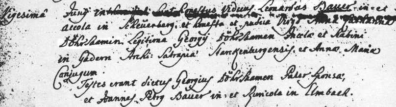Anna Catharina Doersam oo Bauer 1752 OA